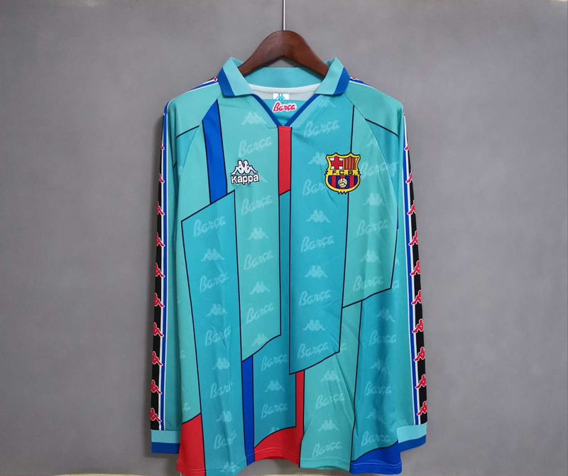 Barcelona 1996-97 Ronaldo visitante manga larga