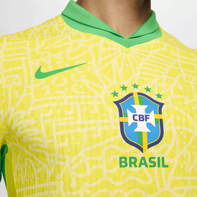 Camisa Brasil Home 24/25 s/n° Torcedor Nike Masculino - Amarela