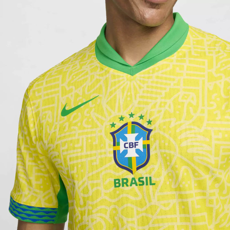 Camisa Brasil Home 24/25 s/n° Torcedor Nike Masculino - Amarela