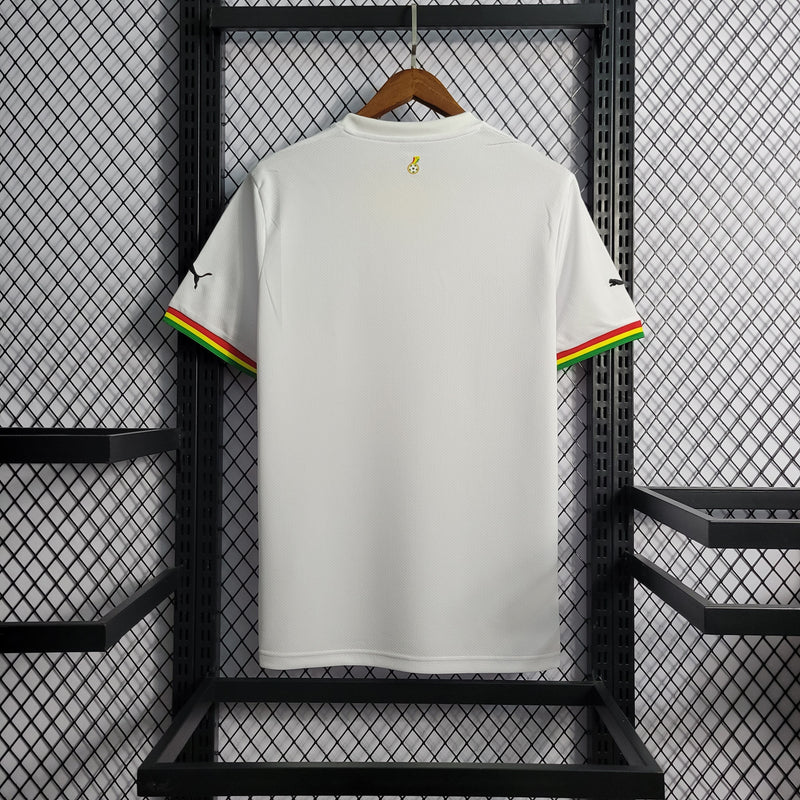 CAMISA DA SELEÇÃO DE GANA 22/23 BRANCO